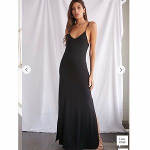 Lace-up Maxi Dress